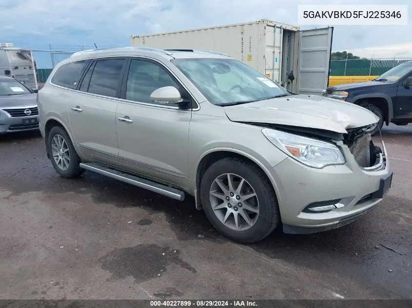 5GAKVBKD5FJ225346 2015 Buick Enclave Leather