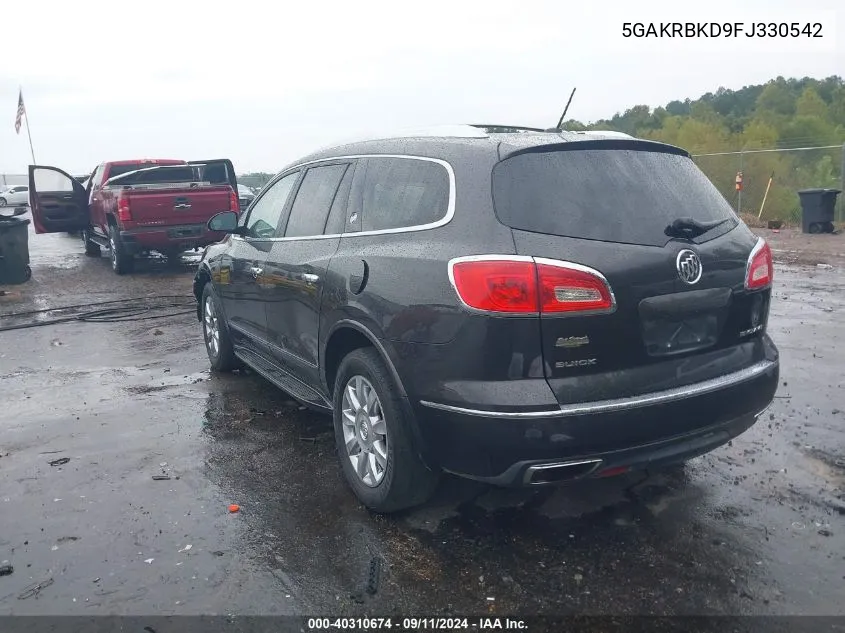 5GAKRBKD9FJ330542 2015 Buick Enclave Leather