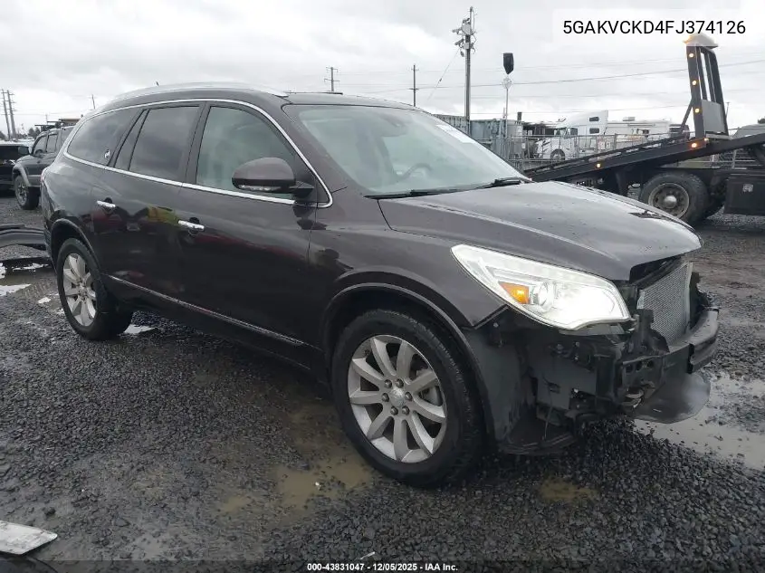 5GAKVCKD4FJ374126 2015 Buick Enclave Premium