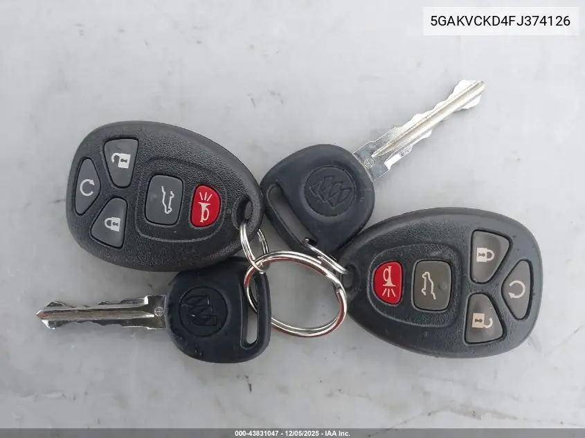 5GAKVCKD4FJ374126 2015 Buick Enclave Premium