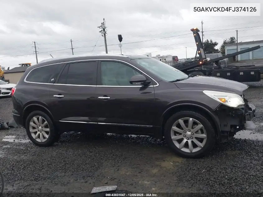 5GAKVCKD4FJ374126 2015 Buick Enclave Premium