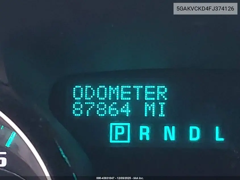 5GAKVCKD4FJ374126 2015 Buick Enclave Premium