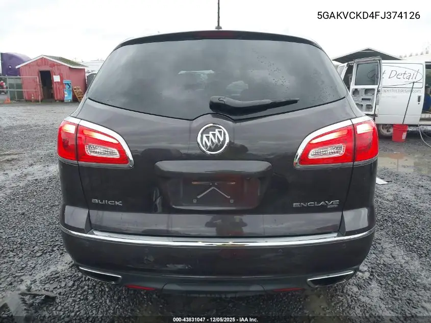 5GAKVCKD4FJ374126 2015 Buick Enclave Premium