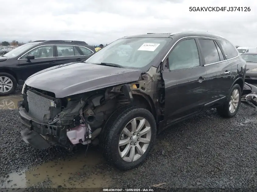 5GAKVCKD4FJ374126 2015 Buick Enclave Premium