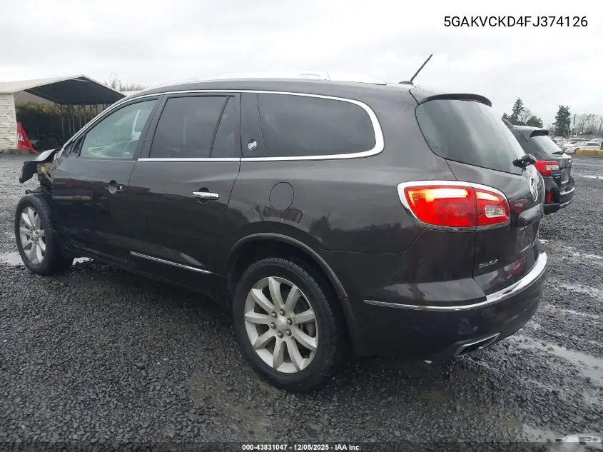 5GAKVCKD4FJ374126 2015 Buick Enclave Premium