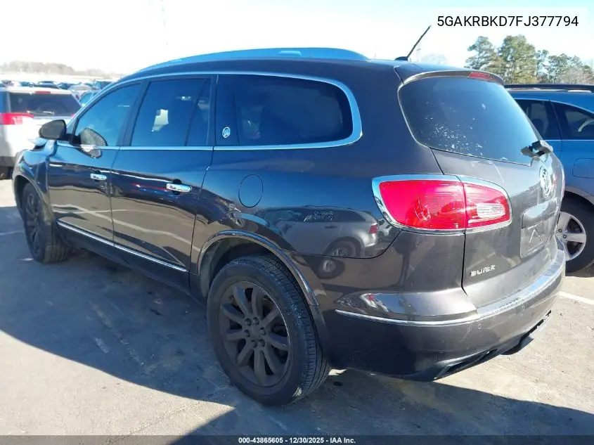 5GAKRBKD7FJ377794 2015 Buick Enclave Leather