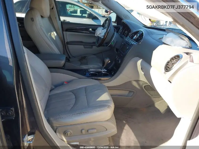 5GAKRBKD7FJ377794 2015 Buick Enclave Leather