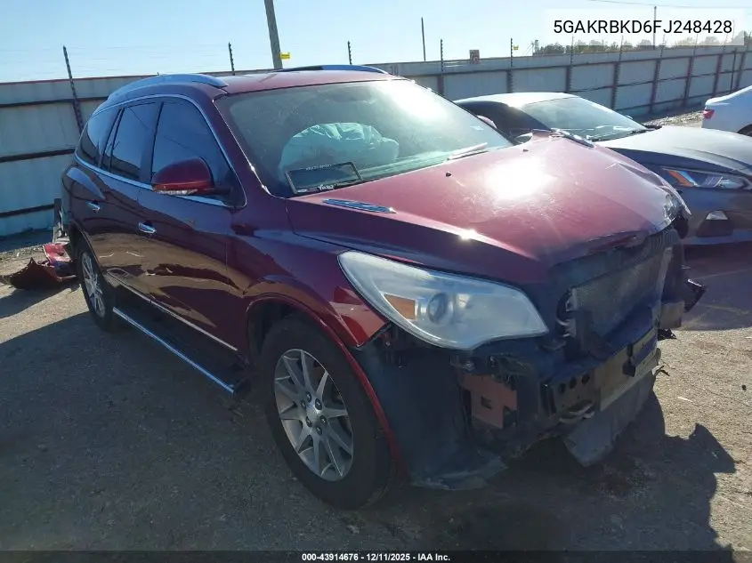 5GAKRBKD6FJ248428 2015 Buick Enclave Leather