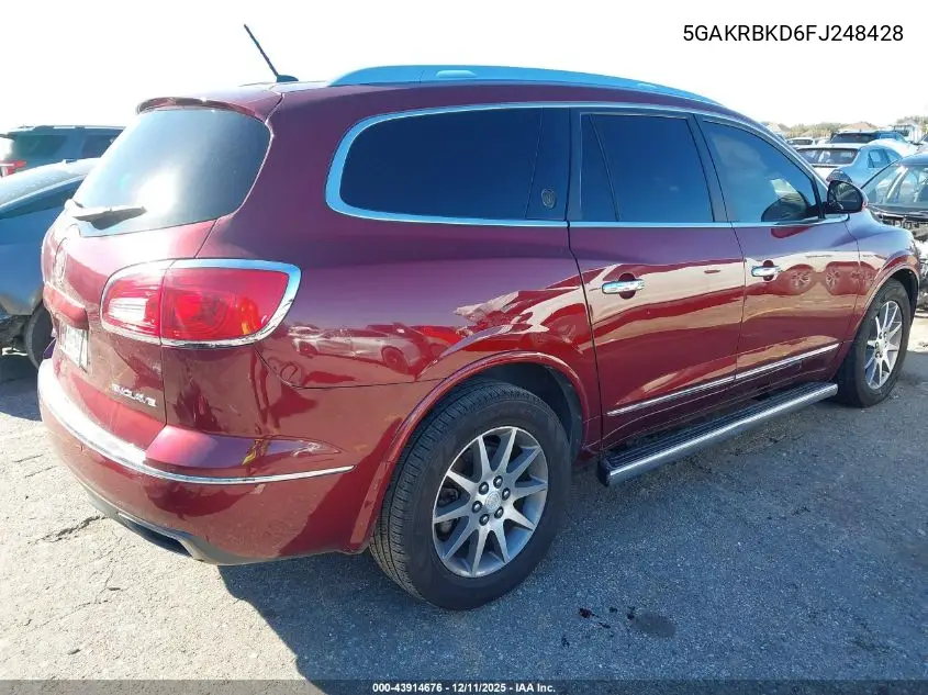 5GAKRBKD6FJ248428 2015 Buick Enclave Leather