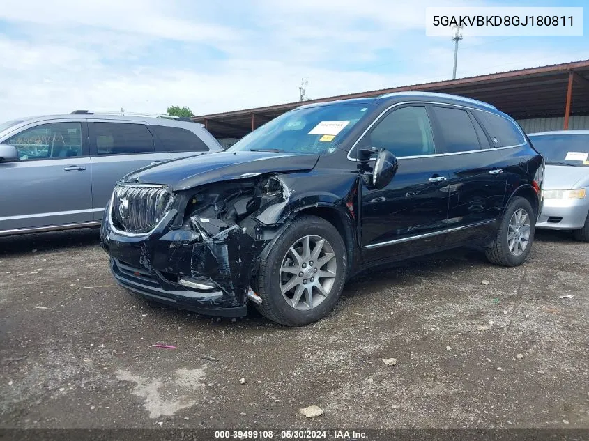 5GAKVBKD8GJ180811 2016 Buick Enclave Leather