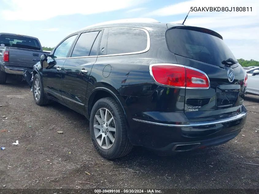 2016 Buick Enclave Leather VIN: 5GAKVBKD8GJ180811 Lot: 39499108