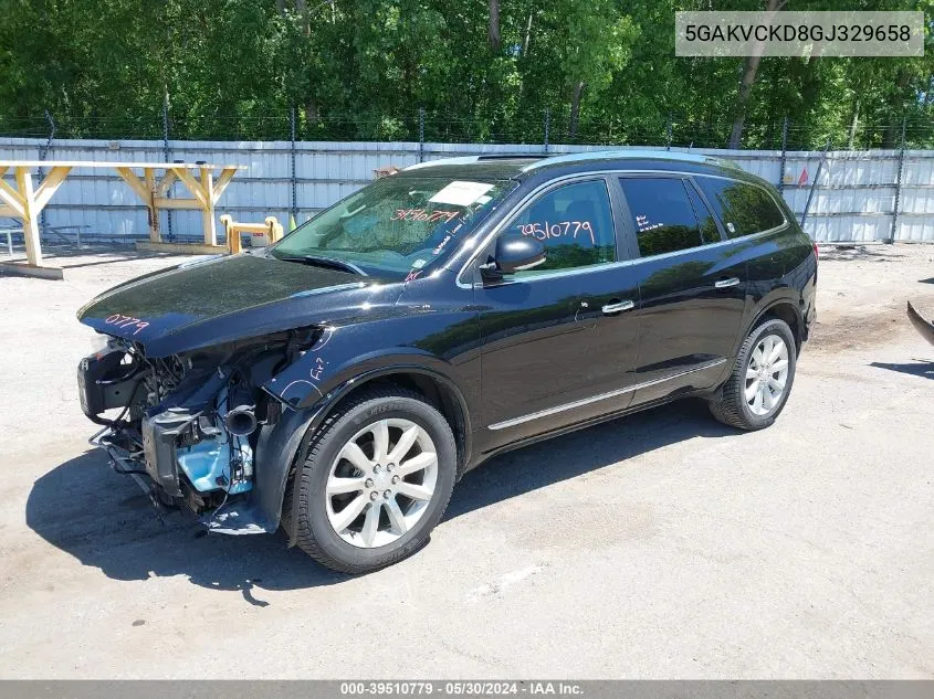 2016 Buick Enclave Premium VIN: 5GAKVCKD8GJ329658 Lot: 39510779