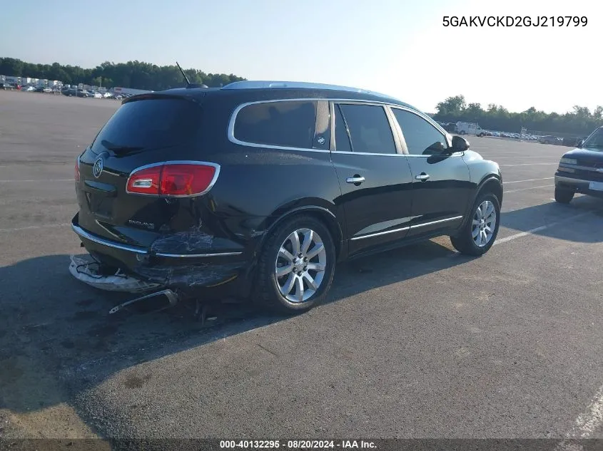 2016 Buick Enclave VIN: 5GAKVCKD2GJ219799 Lot: 40132295