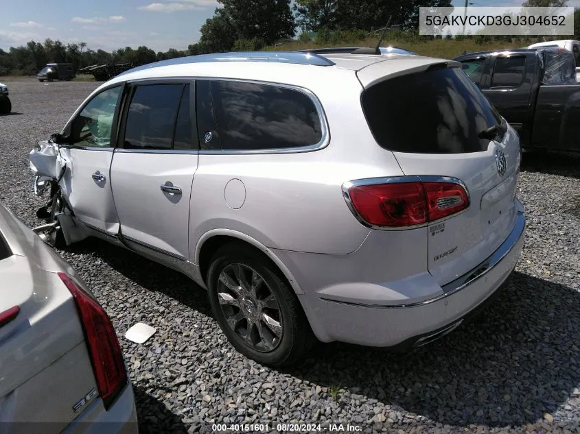 2016 Buick Enclave Premium VIN: 5GAKVCKD3GJ304652 Lot: 40151601