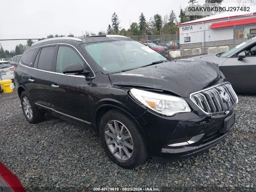 2016 Buick Enclave Leather VIN: 5GAKVBKD8GJ297482 Lot: 40179619