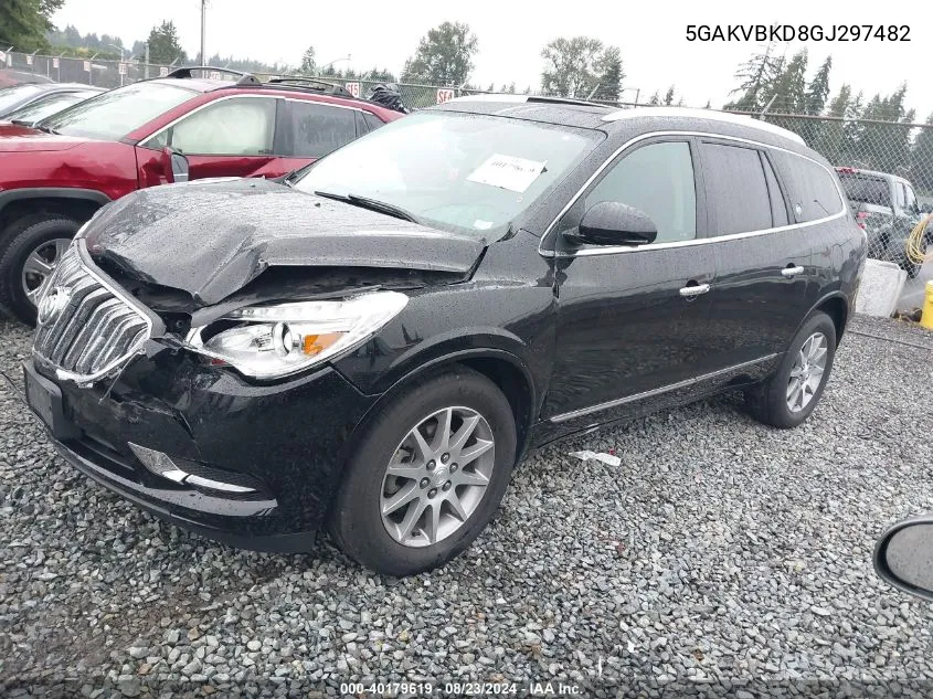 2016 Buick Enclave Leather VIN: 5GAKVBKD8GJ297482 Lot: 40179619