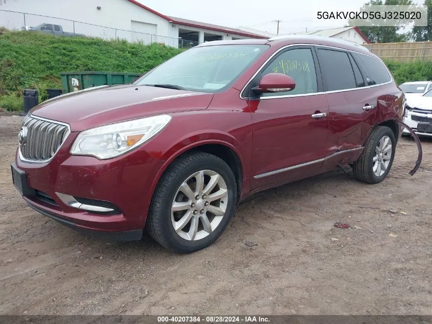 2016 Buick Enclave Premium VIN: 5GAKVCKD5GJ325020 Lot: 40207384