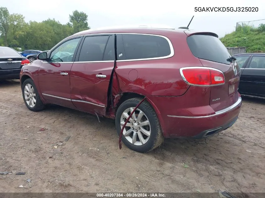 5GAKVCKD5GJ325020 2016 Buick Enclave Premium