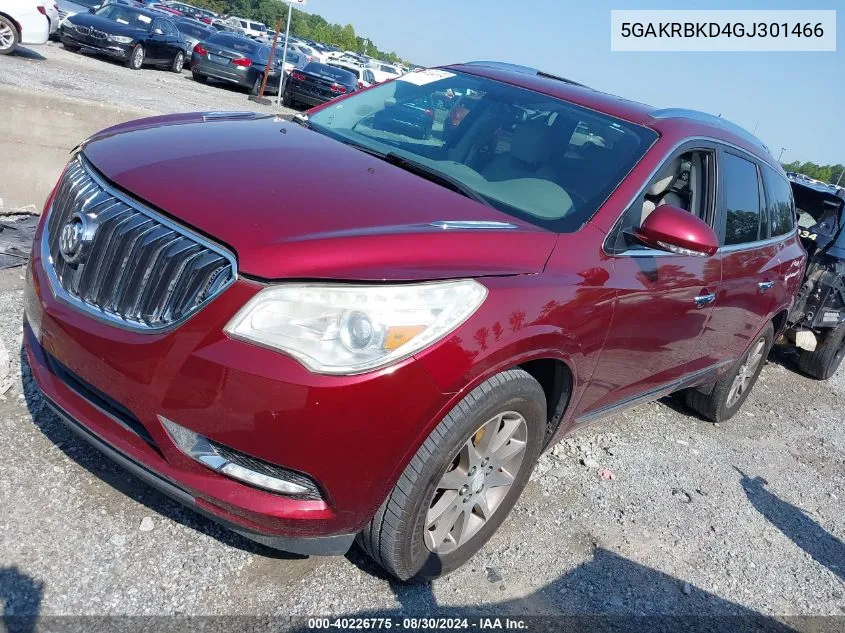 2016 Buick Enclave Leather VIN: 5GAKRBKD4GJ301466 Lot: 40226775