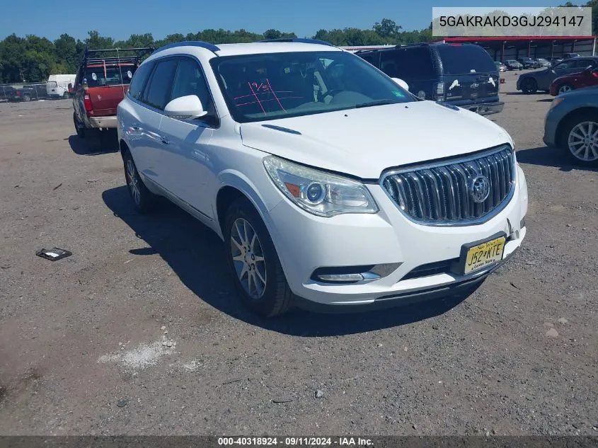 5GAKRAKD3GJ294147 2016 Buick Enclave Convenience