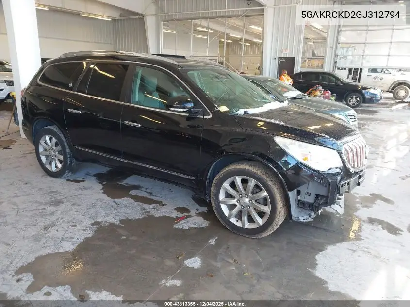 5GAKRCKD2GJ312794 2016 Buick Enclave Premium