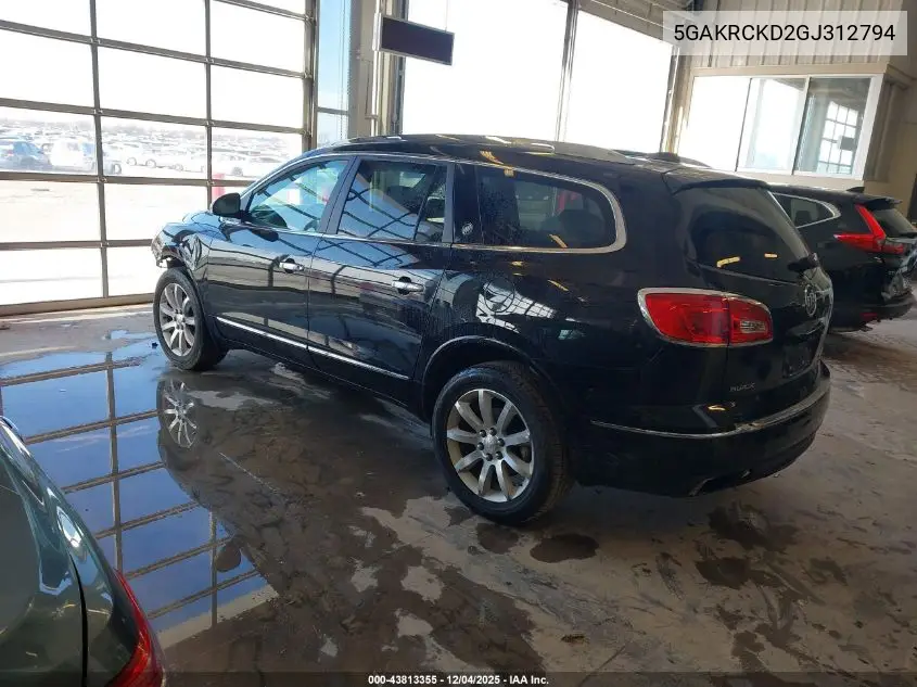 5GAKRCKD2GJ312794 2016 Buick Enclave Premium