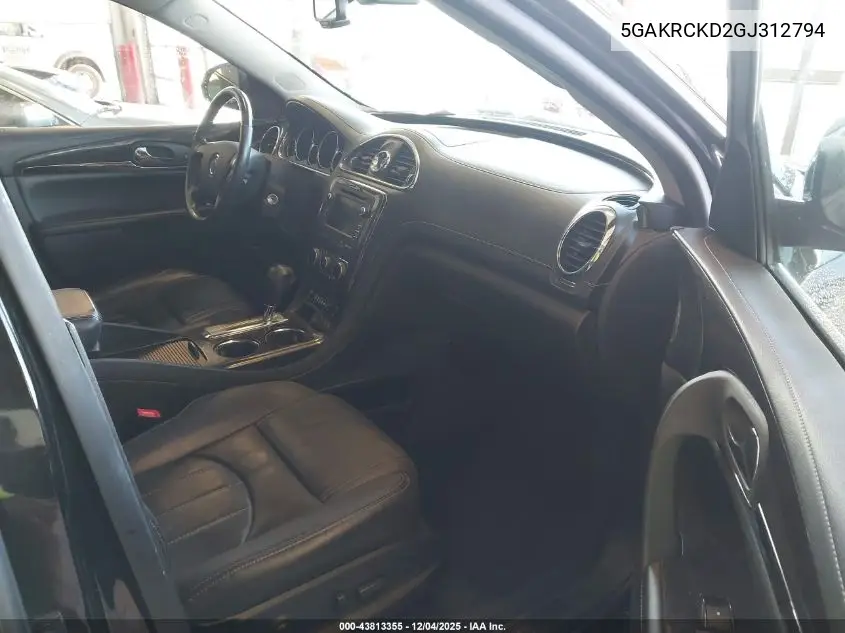 5GAKRCKD2GJ312794 2016 Buick Enclave Premium