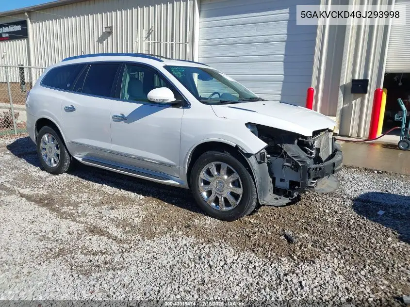 5GAKVCKD4GJ293998 2016 Buick Enclave Premium