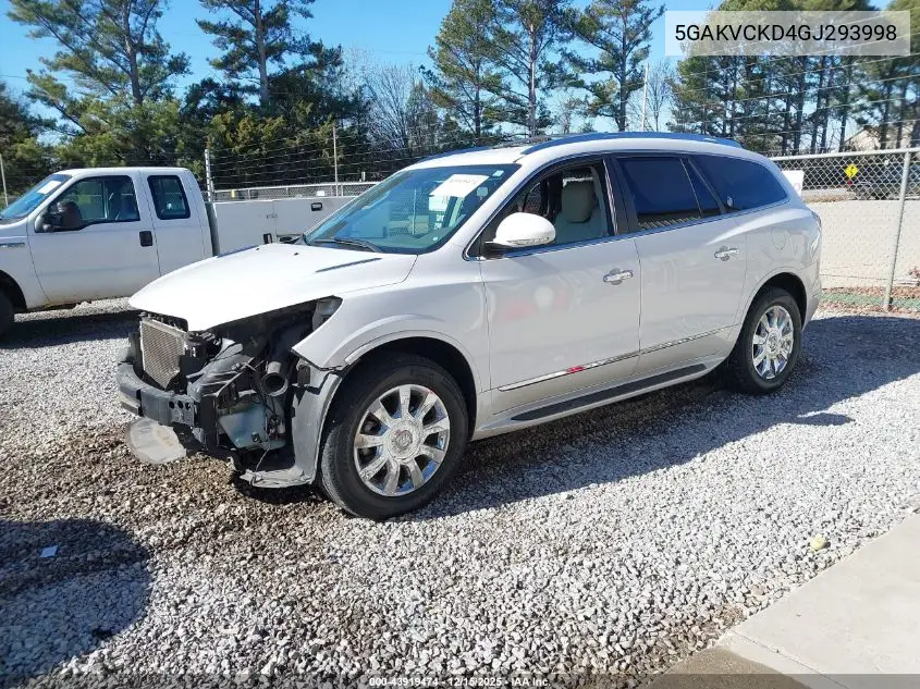 5GAKVCKD4GJ293998 2016 Buick Enclave Premium