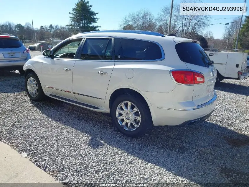 5GAKVCKD4GJ293998 2016 Buick Enclave Premium