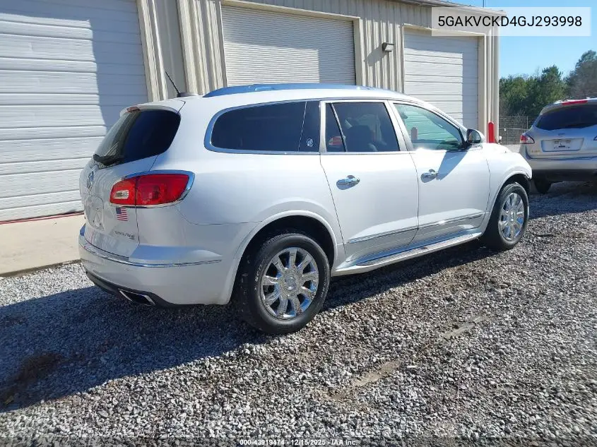 5GAKVCKD4GJ293998 2016 Buick Enclave Premium