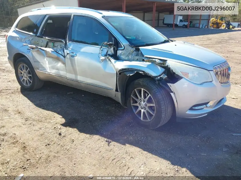 5GAKRBKD0GJ296007 2016 Buick Enclave Leather