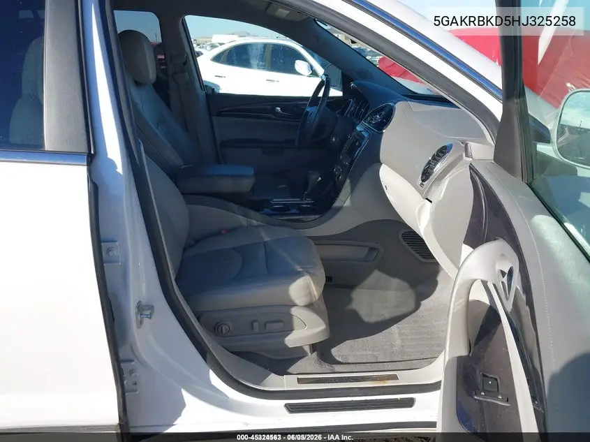 5GAKRBKD5HJ325258 2017 Buick Enclave Leather