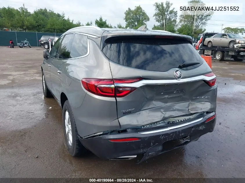 2018 Buick Enclave Essence VIN: 5GAEVAKW4JJ251552 Lot: 40190664