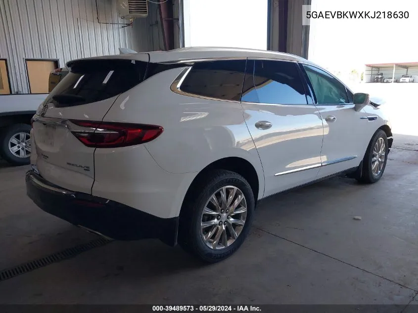 2019 Buick Enclave Awd Premium VIN: 5GAEVBKWXKJ218630 Lot: 39489573