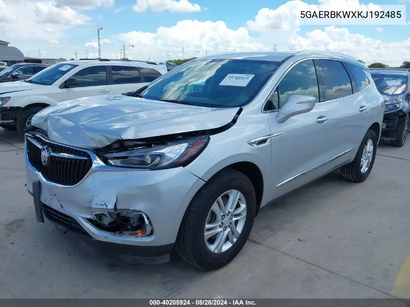 2019 Buick Enclave Fwd Essence VIN: 5GAERBKWXKJ192485 Lot: 40205924