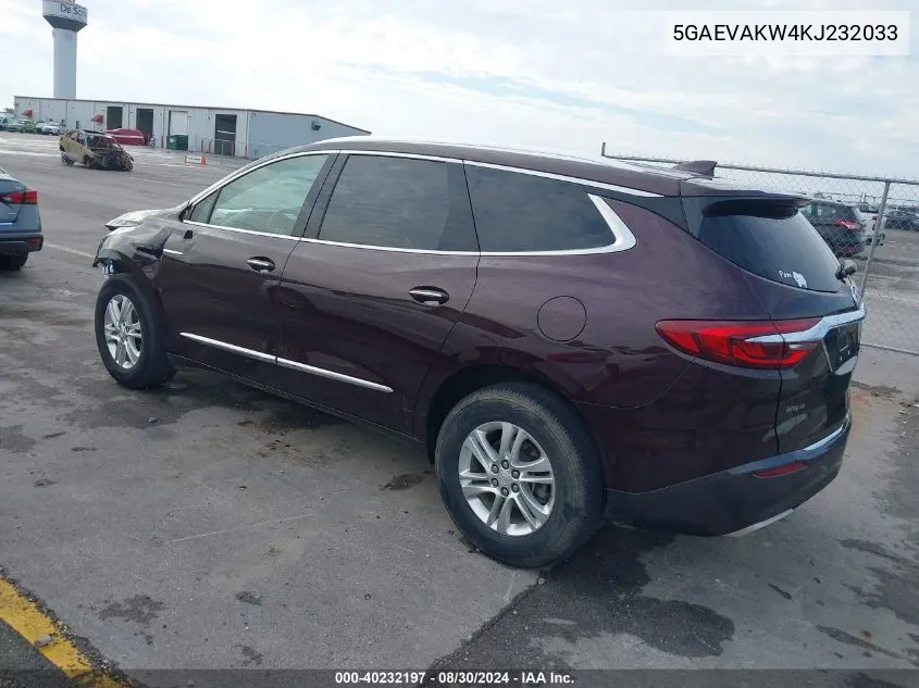 2019 Buick Enclave Awd Essence VIN: 5GAEVAKW4KJ232033 Lot: 40232197