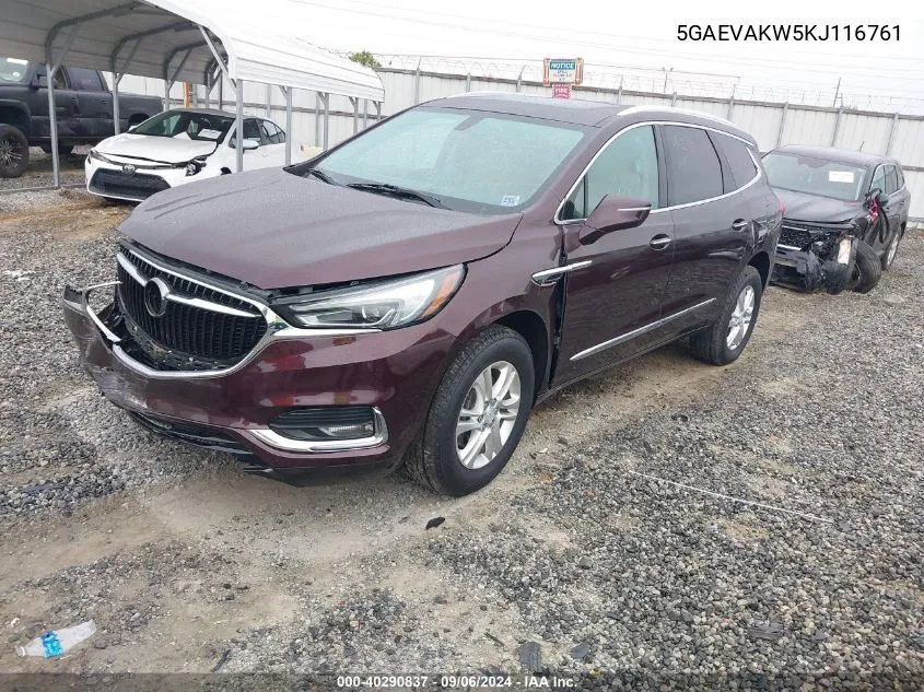 2019 Buick Enclave Awd Essence VIN: 5GAEVAKW5KJ116761 Lot: 40290837