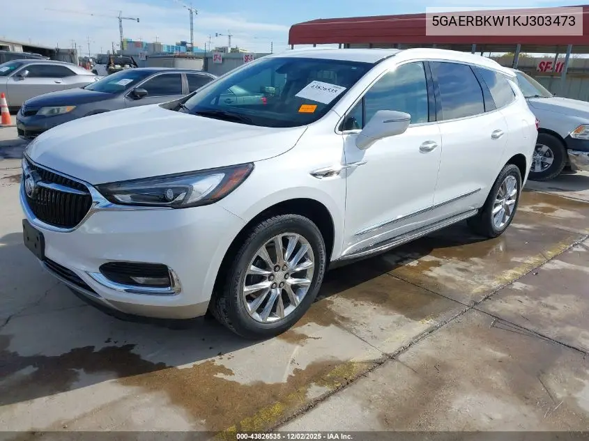 5GAERBKW1KJ303473 2019 Buick Enclave Fwd Essence