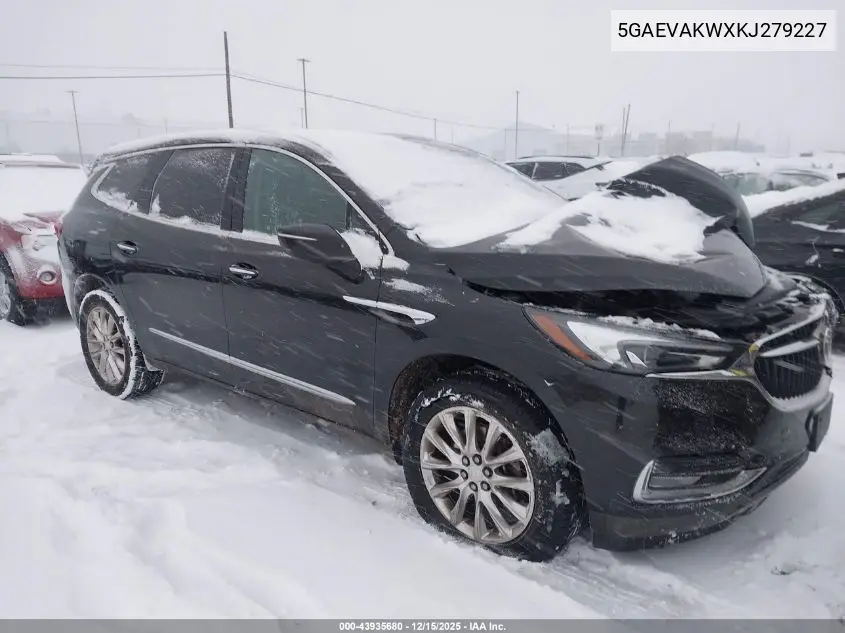 5GAEVAKWXKJ279227 2019 Buick Enclave Awd Essence