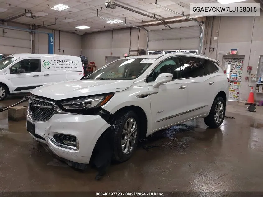 2020 Buick Enclave Awd Avenir VIN: 5GAEVCKW7LJ138015 Lot: 40197720