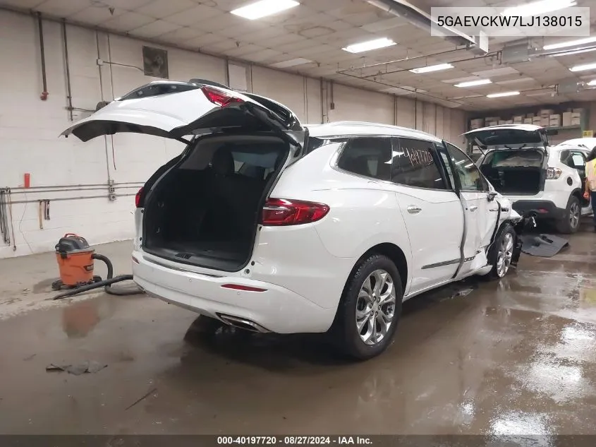 2020 Buick Enclave Awd Avenir VIN: 5GAEVCKW7LJ138015 Lot: 40197720