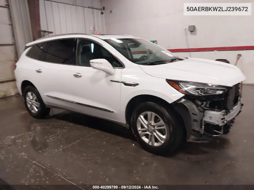 2020 Buick Enclave Fwd Essence VIN: 5GAERBKW2LJ239672 Lot: 40299799