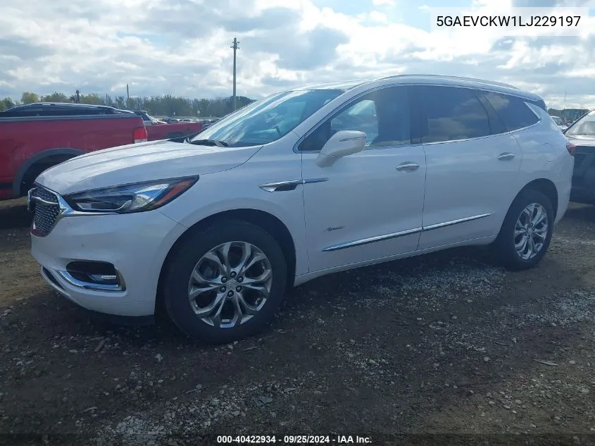 2020 Buick Enclave Awd Avenir VIN: 5GAEVCKW1LJ229197 Lot: 40422934