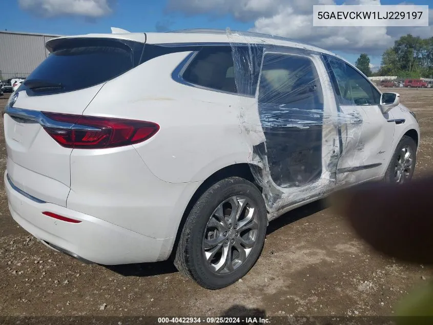 5GAEVCKW1LJ229197 2020 Buick Enclave Awd Avenir