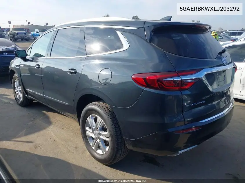 5GAERBKWXLJ203292 2020 Buick Enclave Fwd Essence