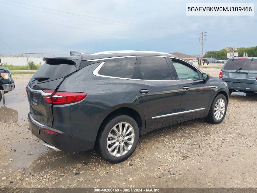 2021 Buick Enclave Awd Premium VIN: 5GAEVBKW0MJ109466 Lot: 40206169