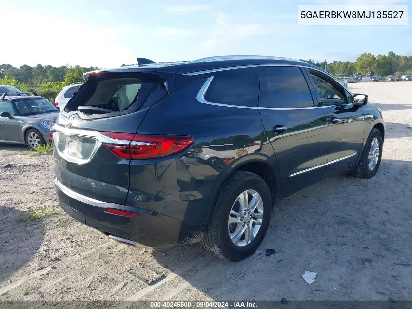 2021 Buick Enclave Essence VIN: 5GAERBKW8MJ135527 Lot: 40246500