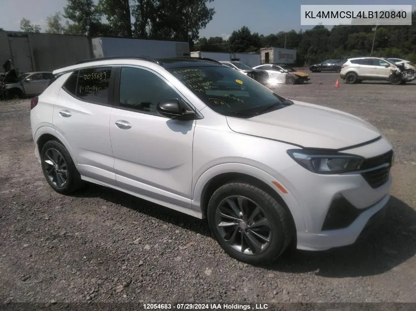 2020 Buick Encore Gx Preferred VIN: KL4MMCSL4LB120840 Lot: 12054683