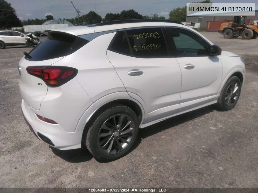 2020 Buick Encore Gx Preferred VIN: KL4MMCSL4LB120840 Lot: 12054683